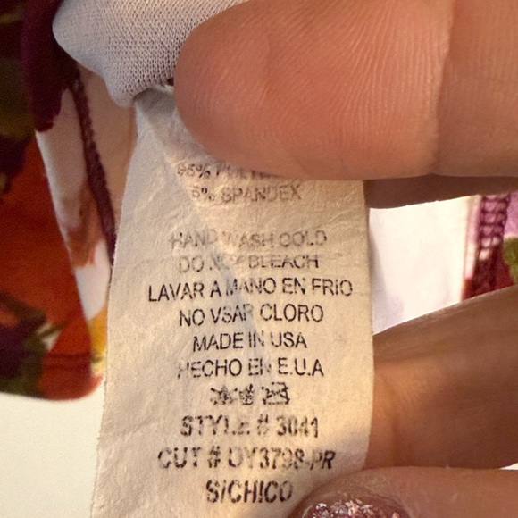 Burgundy Floral Mini Dress - Picture 8 of 8